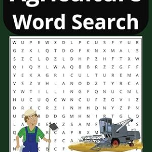 Agriculture word search book